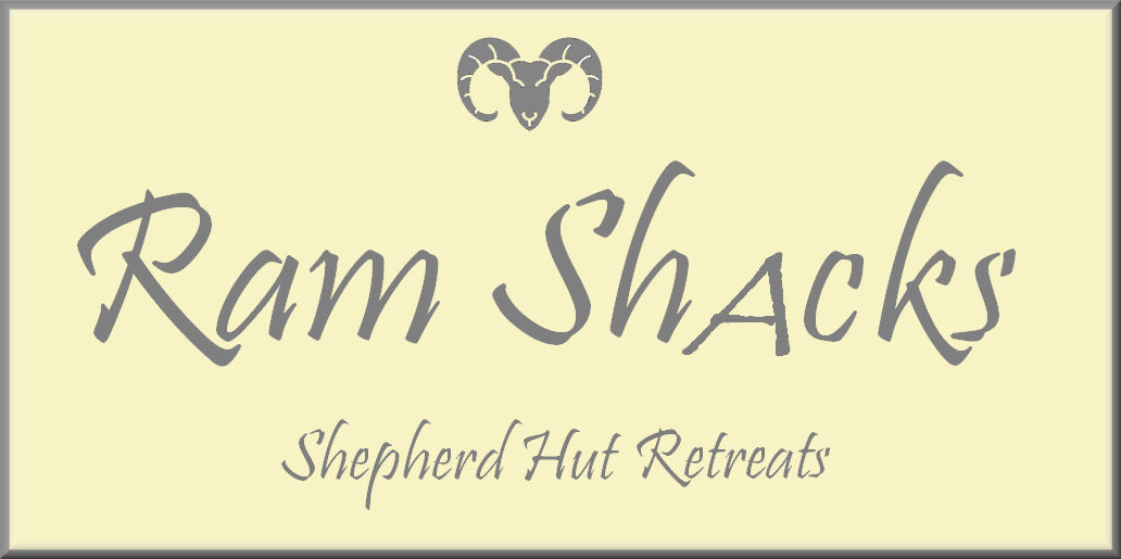 Ram Shacks, shepherd hut glamping brand logo.