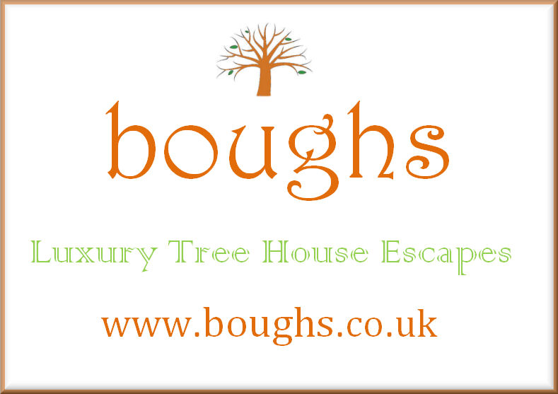 Tree house glamping holiday domain name boughs.co.uk for sale.